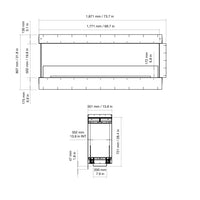 Thumbnail for EcoSmart Fire - Flex 68PN Peninsula Fireplace Insert