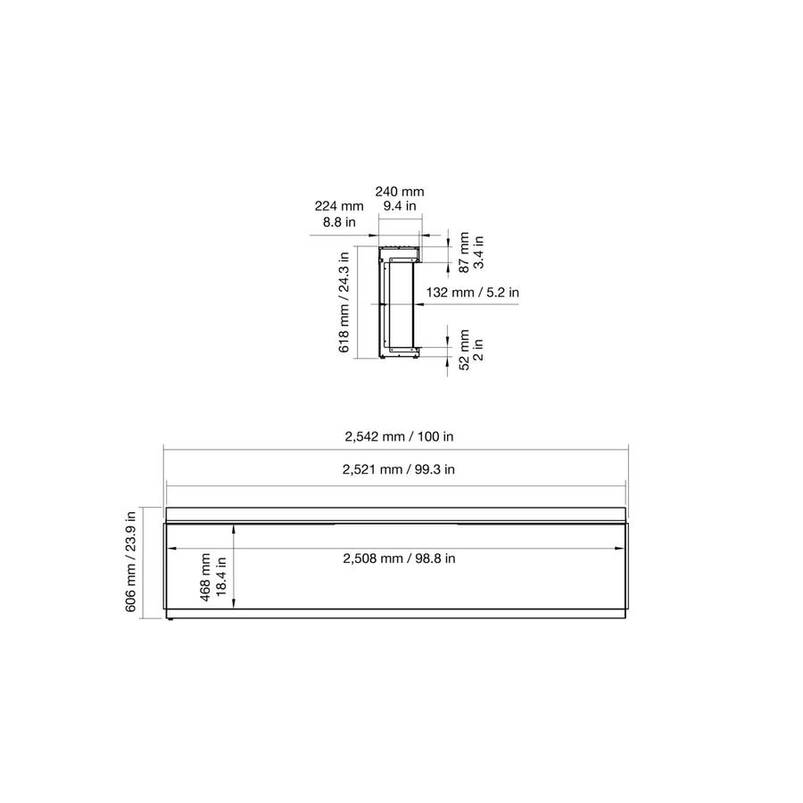 EcoSmart Fire - Motion 100 Electric Fireplace