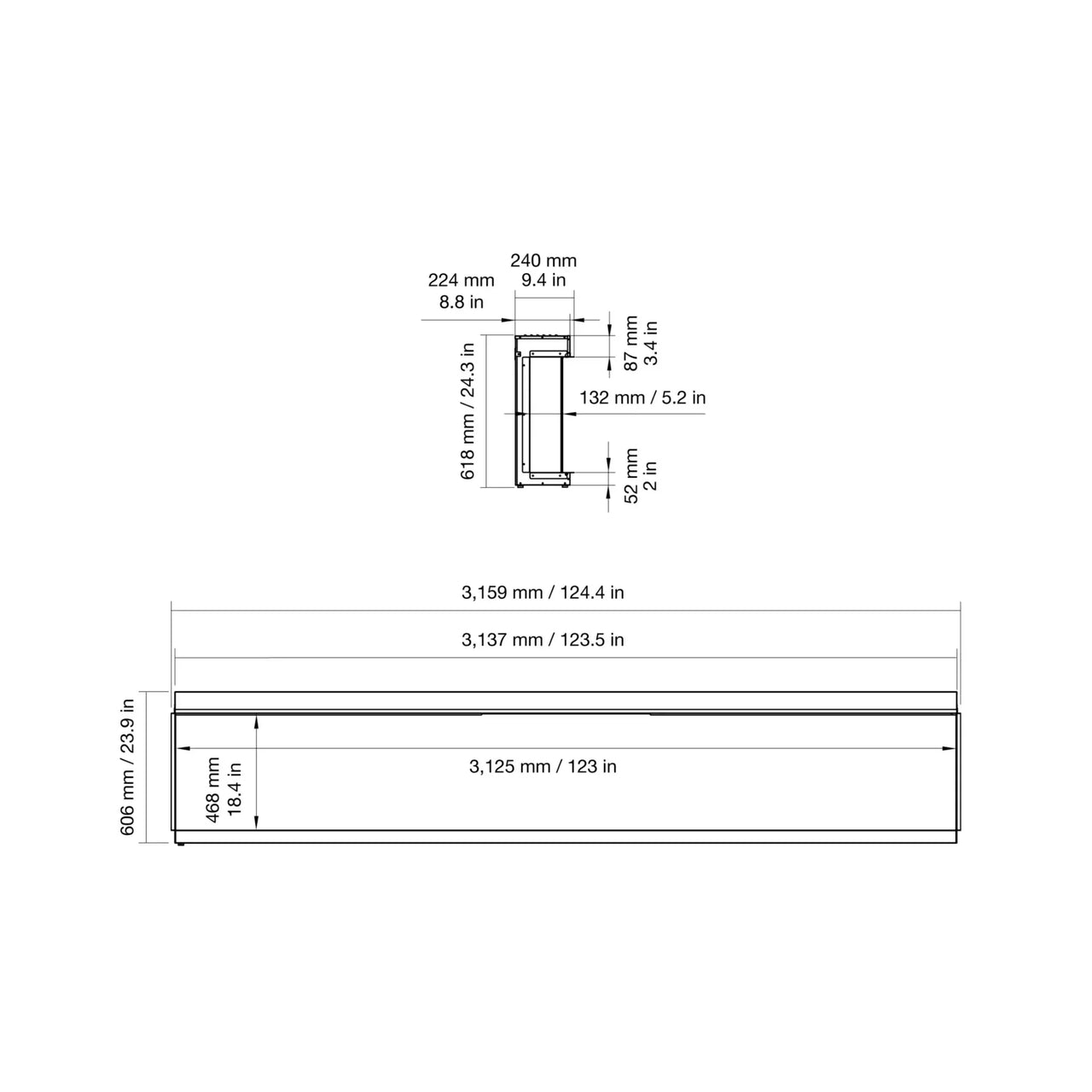EcoSmart Fire - Motion 120 Electric Fireplace