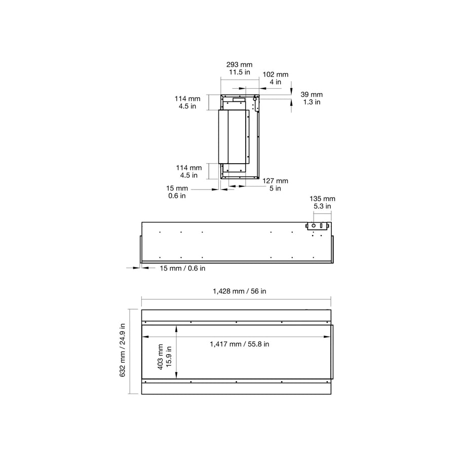 EcoSmart Fire - Switch 56 Electric Fireplace  EcoSmart Fire