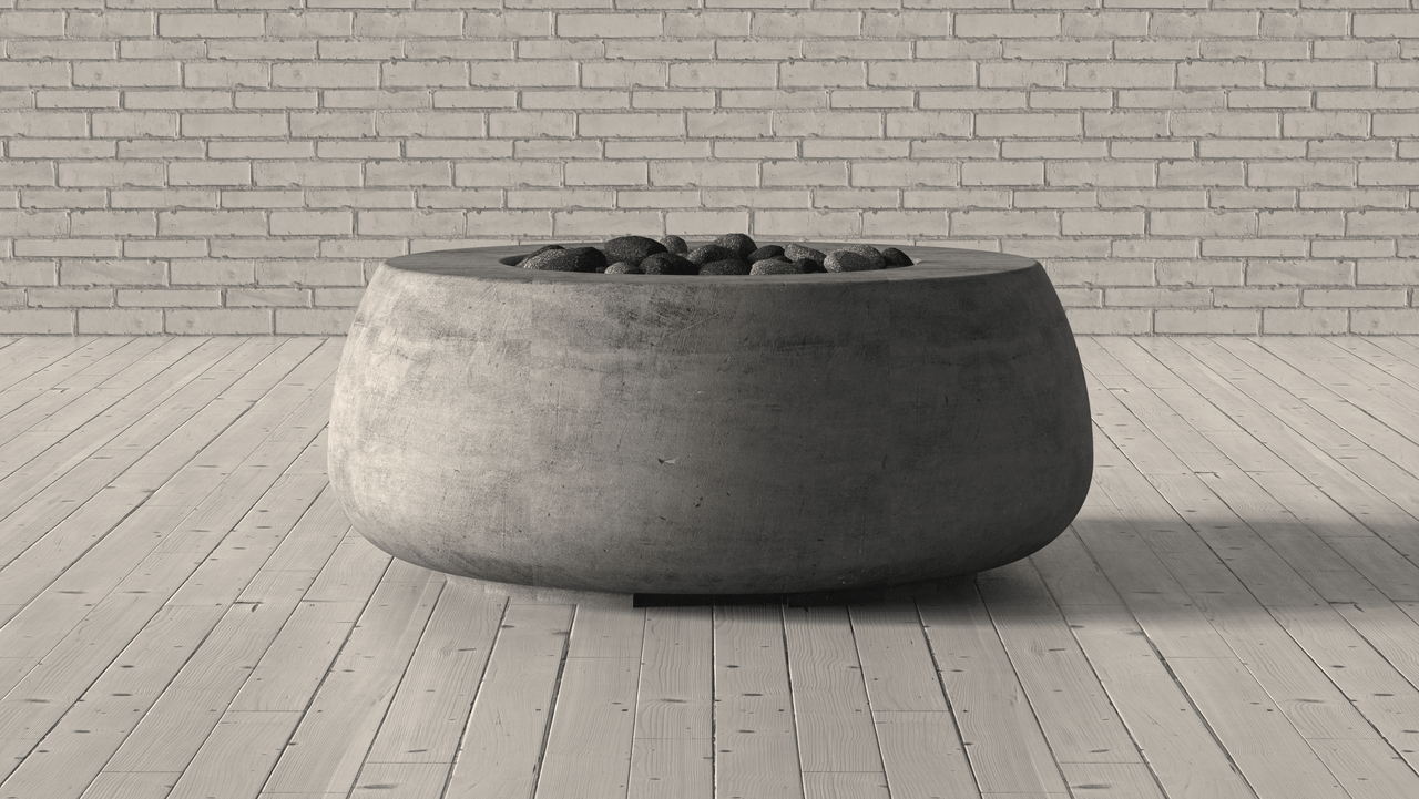 Prism Hardscapes - Dune Round Concrete Fire Bowl - Fire Pit Stock