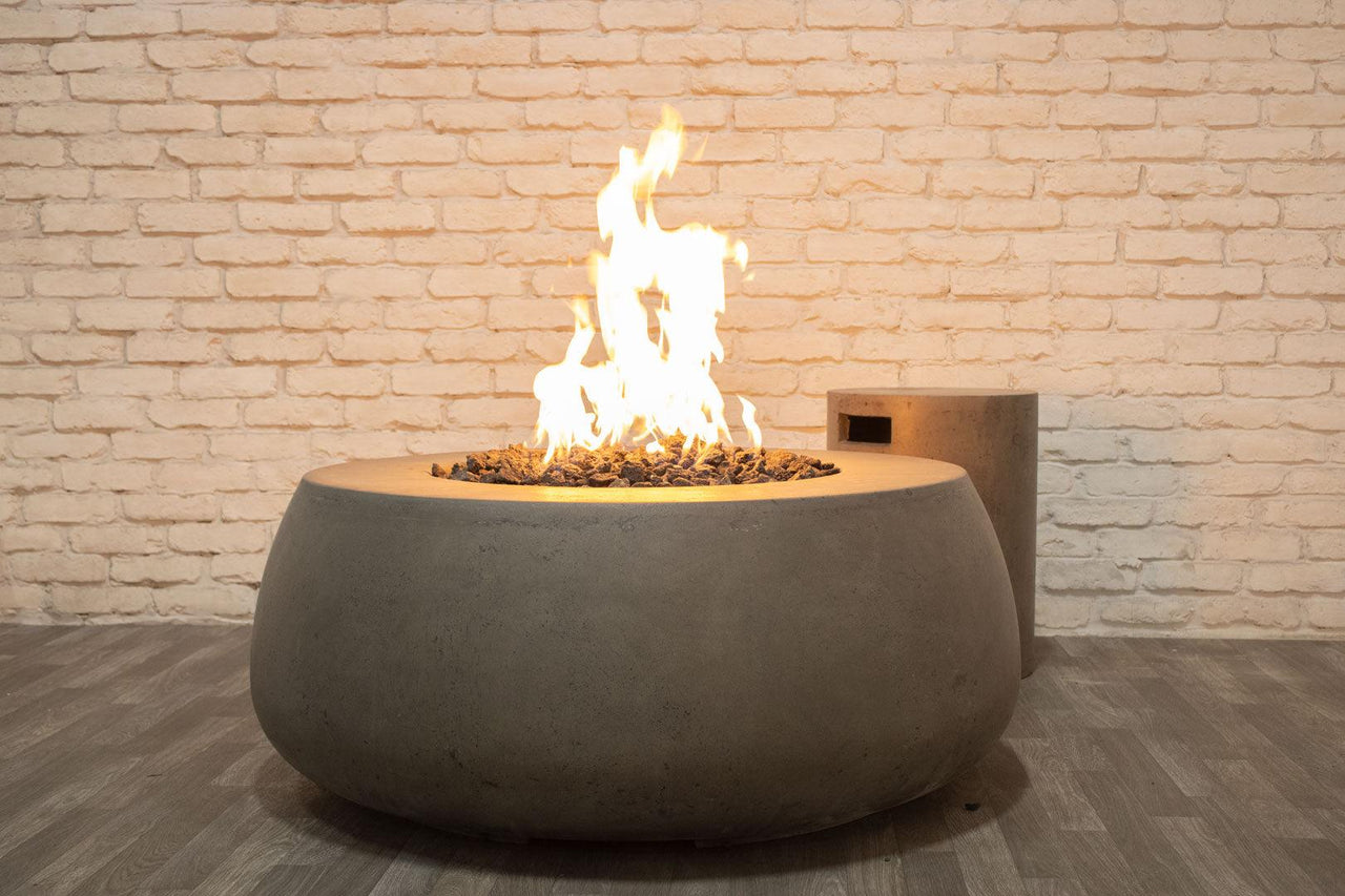 Prism Hardscapes - Dune Round Concrete Fire Bowl - Fire Pit Stock