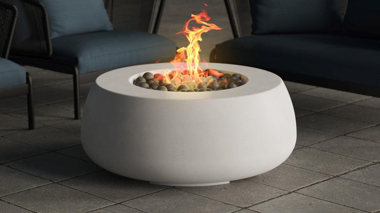 Prism Hardscapes - Dune Round Concrete Fire Bowl - Fire Pit Stock