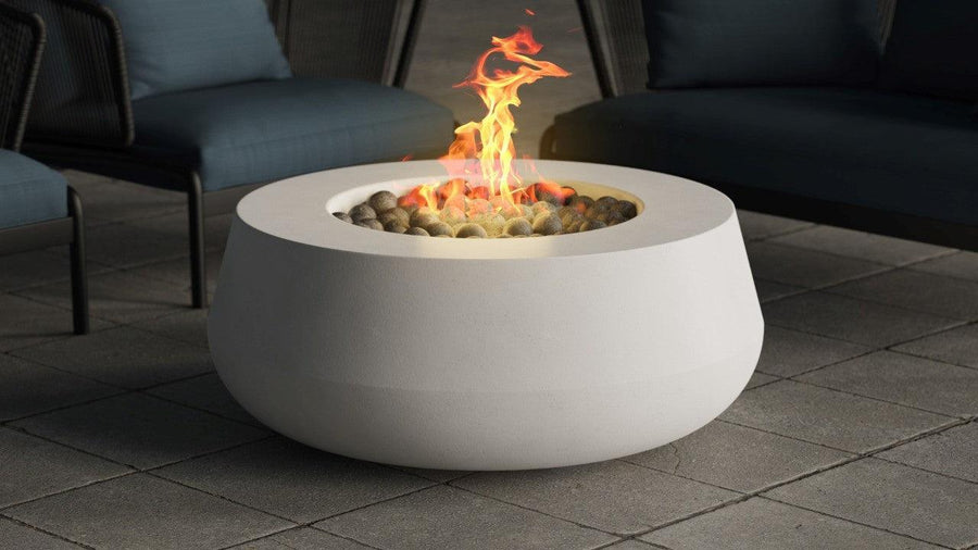 Prism Hardscapes - Oasis Round Concrete Fire Bowl - Fire Pit Stock