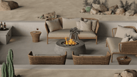 Thumbnail for Prism Hardscapes - Oasis Round Concrete Fire Bowl - Fire Pit Stock