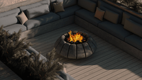 Thumbnail for Prism Hardscapes - Sunflower Round Concrete Fire Bowl - Fire Pit Stock