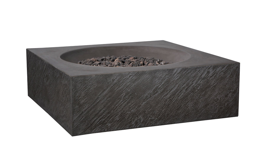 PyroMania Fire - Paloma Square Concrete Fire Pit Table - Fire Pit Stock