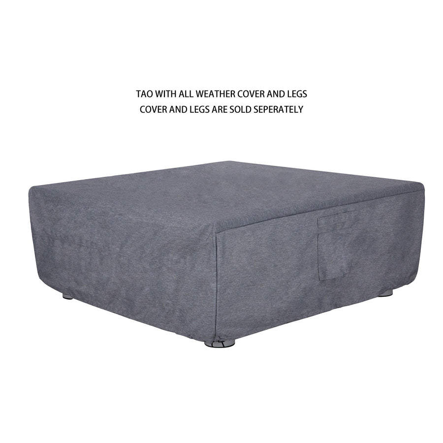 PyroMania Fire - Tao Square Concrete Fire Pit Table - Fire Pit Stock