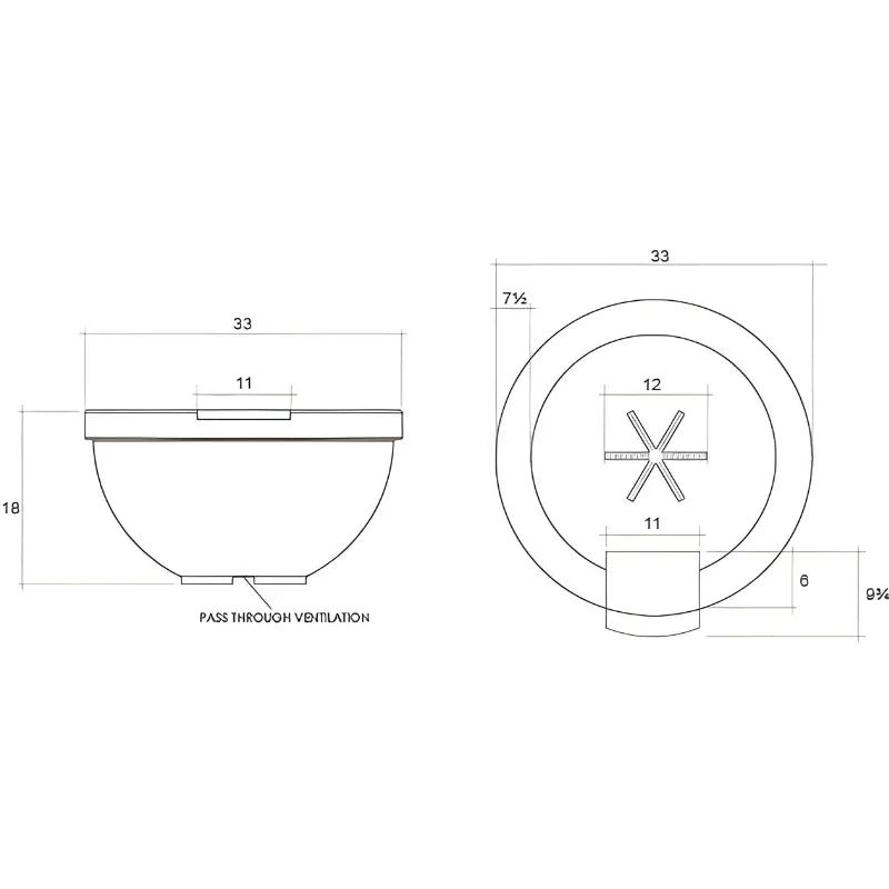 Prism Hardscapes - Sorrento Round Concrete Fire and Water Bowl w/ Match-Lit Ignition - Fire Pit Stock