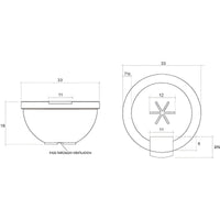 Thumbnail for Prism Hardscapes - Sorrento Round Concrete Fire and Water Bowl w/ Match-Lit Ignition - Fire Pit Stock