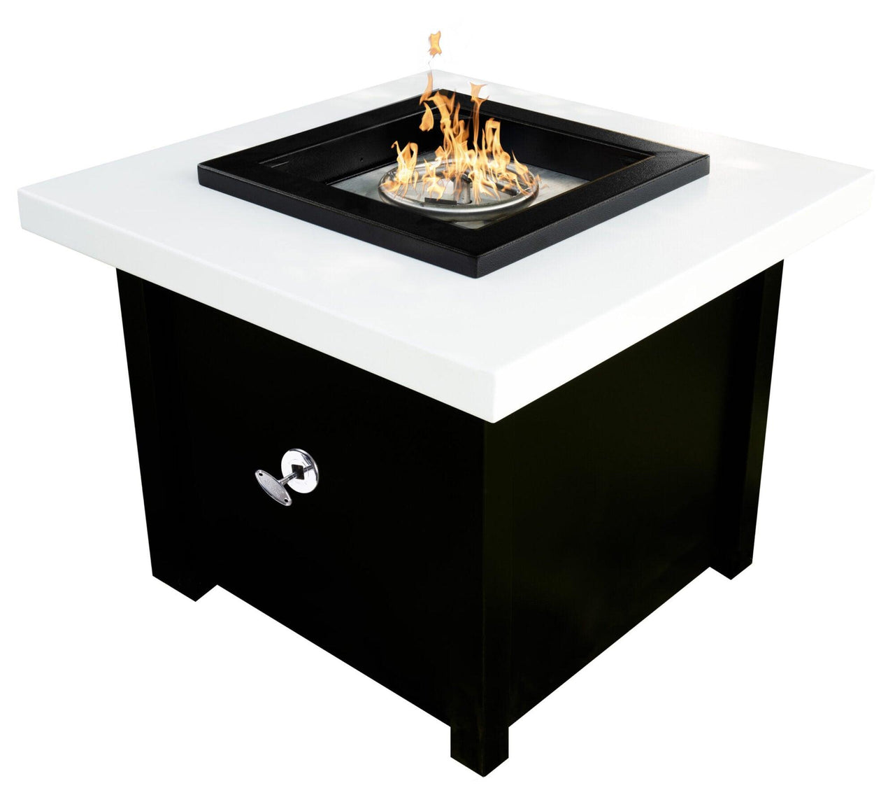 The Outdoor Plus - Kamoa Metal Powder Coat Square Fire Pit Table OPT-KMAPC - Fire Pit Stock