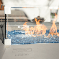 Thumbnail for Elementi Plus - Lucerne Square Concrete Fire Pit Table - OFG419LG - Fire Pit Stock