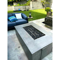 Thumbnail for Prism Hardscapes - Porto Series 58 Rectangular Concrete Fire Table w/ Hidden Propane Storage - FirePitStock™