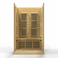 Thumbnail for Golden Designs Sauna: Maxxus 2 Person Low EMF FAR Infrared Carbon - Canadian Hemlock - MX-K206-01 - FirePitStock™