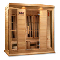 Thumbnail for Golden Designs Sauna: Maxxus 4 Person Low EMF FAR Infrared Carbon - Canadian Hemlock - MX-K406-01 - Fire Pit Stock