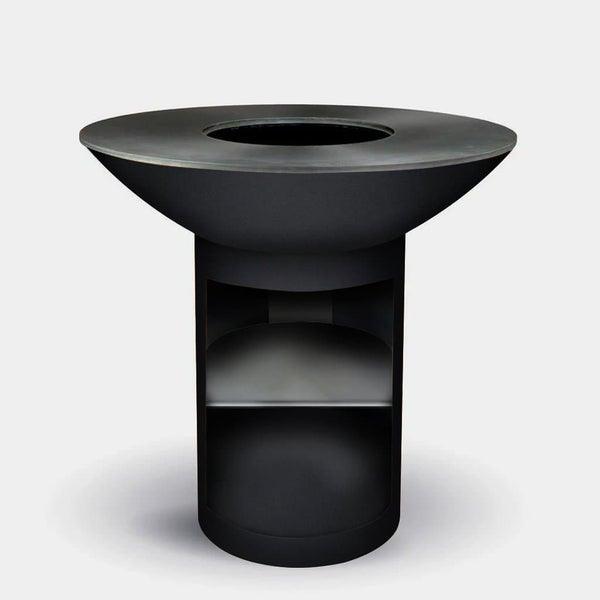 Arteflame - Classic 40" Black Label Tall Round Base with Storage - Fire Pit Stock