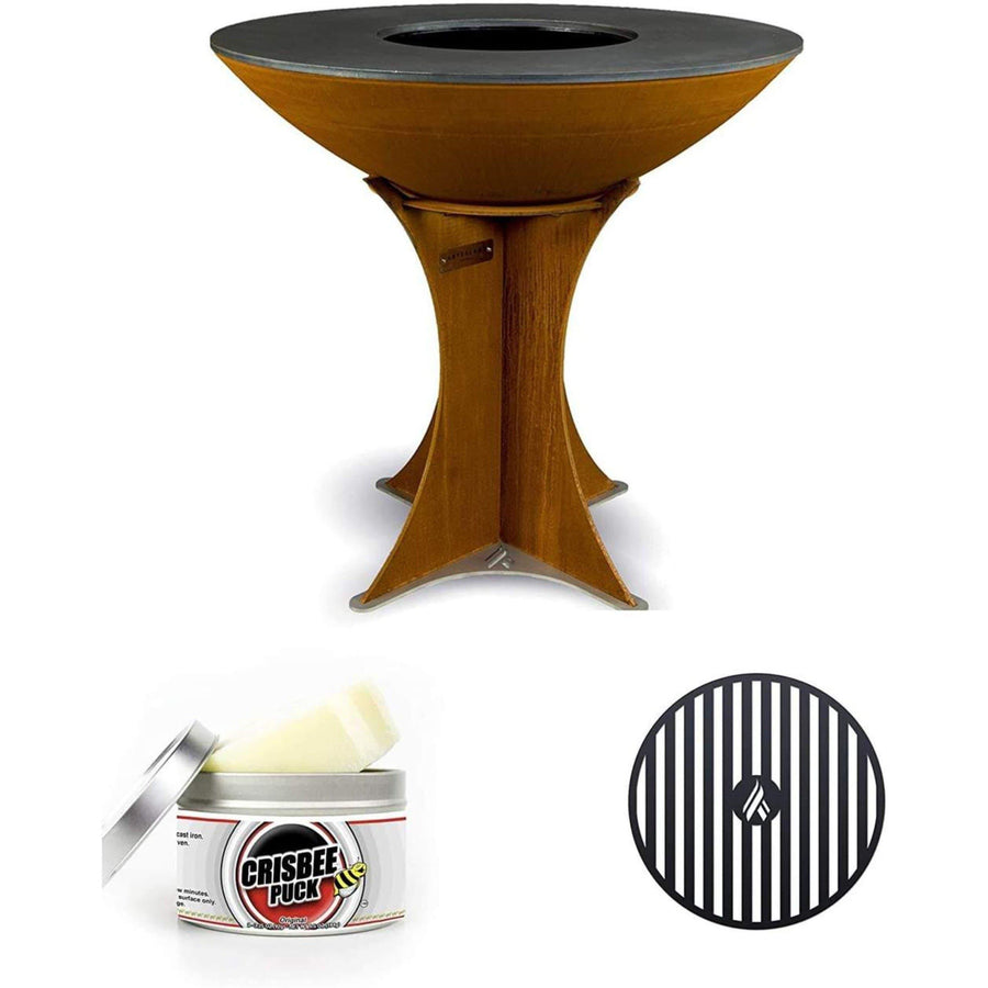 Arteflame Classic 40" Grill - Euro Base with 2 Grilling Accessories - Fire Pit Stock