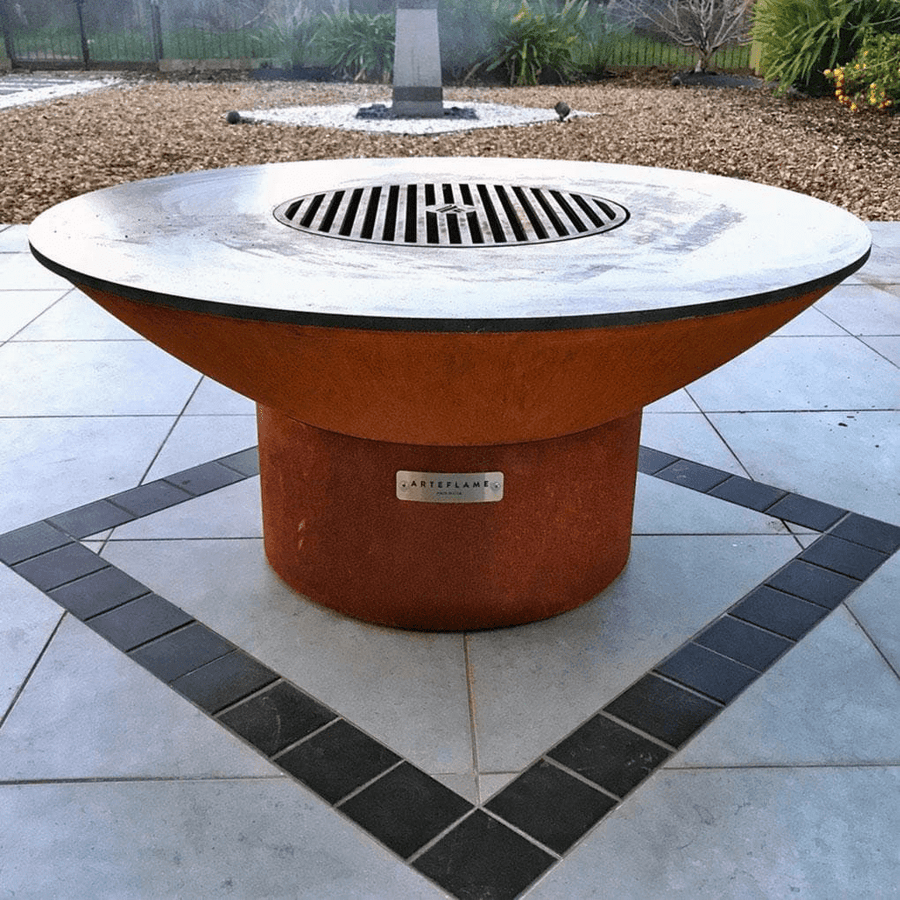 Arteflame Classic 40" Grill - Low Round Base - Fire Pit Stock