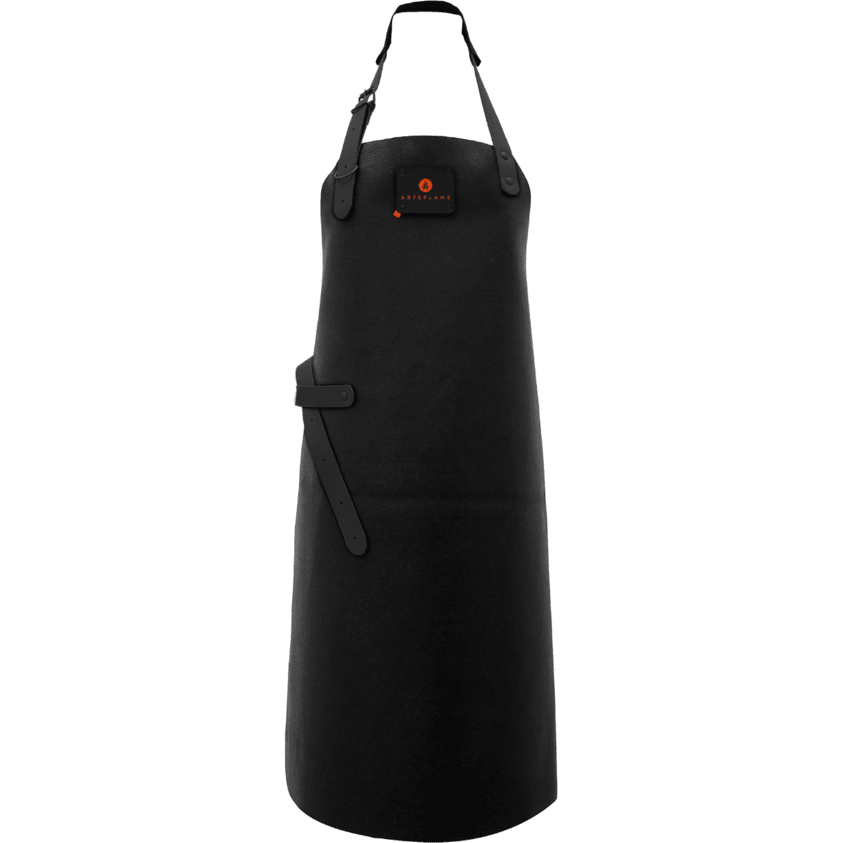 Arteflame Leather Grill Apron, Black - Fire Pit Stock