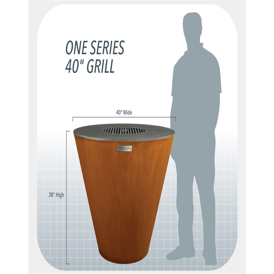Arteflame One Series 40" Grill - Fire Pit Stock