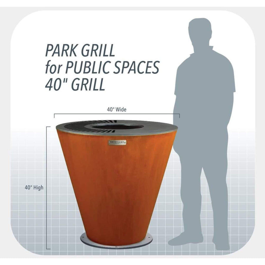 Arteflame Park Grill for Public Spaces and High Traffic - Fire Pit Stock
