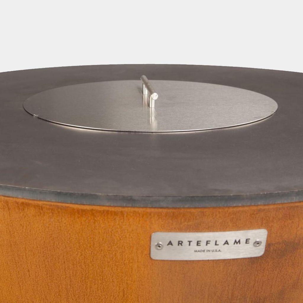 Arteflame Stainless Center Lid - Fire Pit Stock
