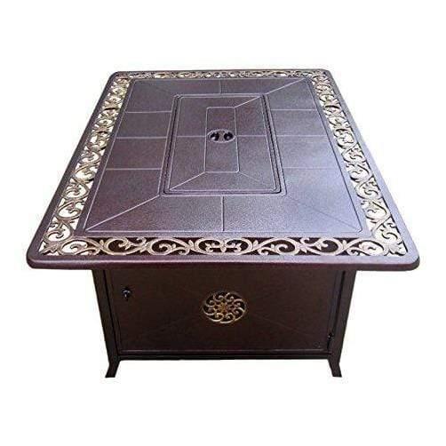 AZ Patio Heaters Decorative Firepit with Scroll Design - Fire Pit Stock