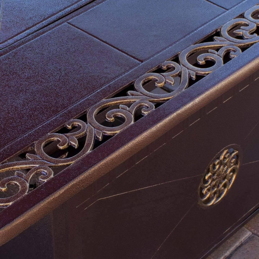 AZ Patio Heaters Decorative Firepit with Scroll Design - Fire Pit Stock