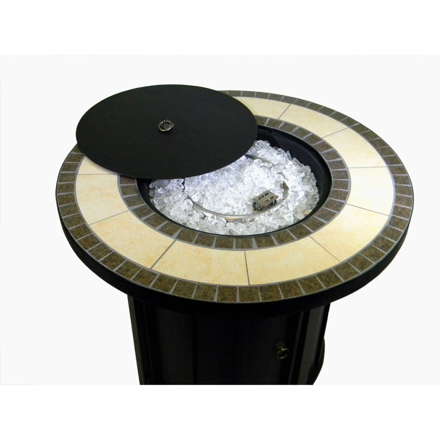 AZ Patio Heaters Round Tile Top Fire Pit - Fire Pit Stock
