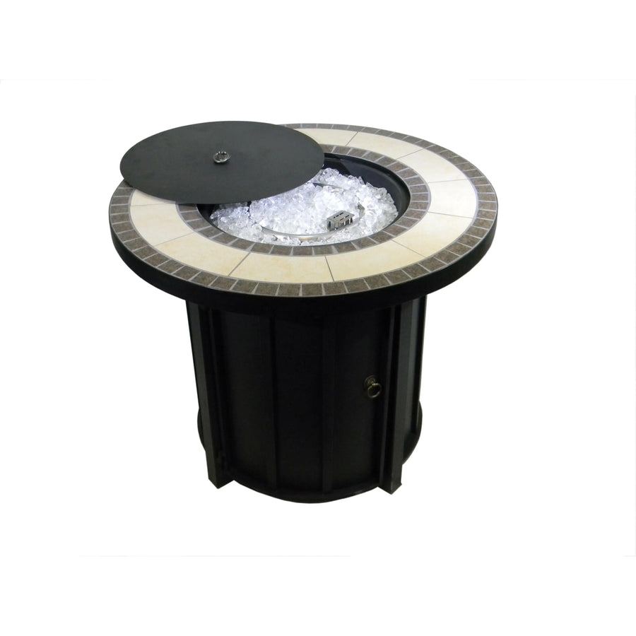 AZ Patio Heaters Round Tile Top Fire Pit - Fire Pit Stock