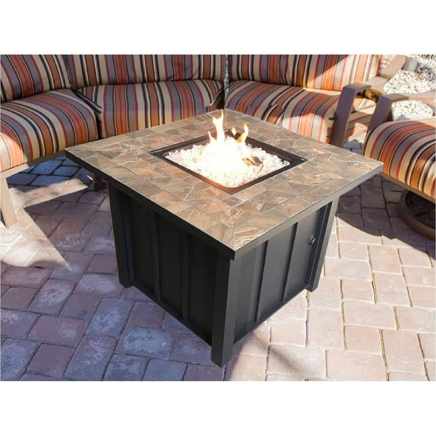 AZ Patio Heaters Square Tile Top Fire Pit - Fire Pit Stock