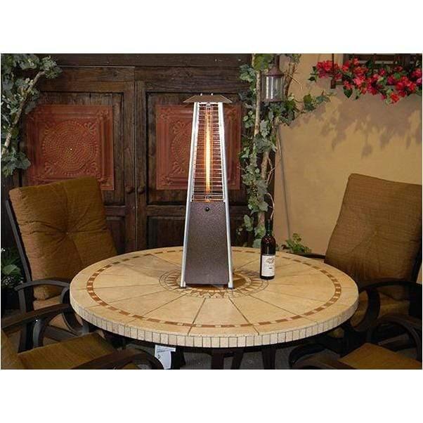 AZ Patio Heaters Tabletop Quartz Glass Tube Heater - Fire Pit Stock