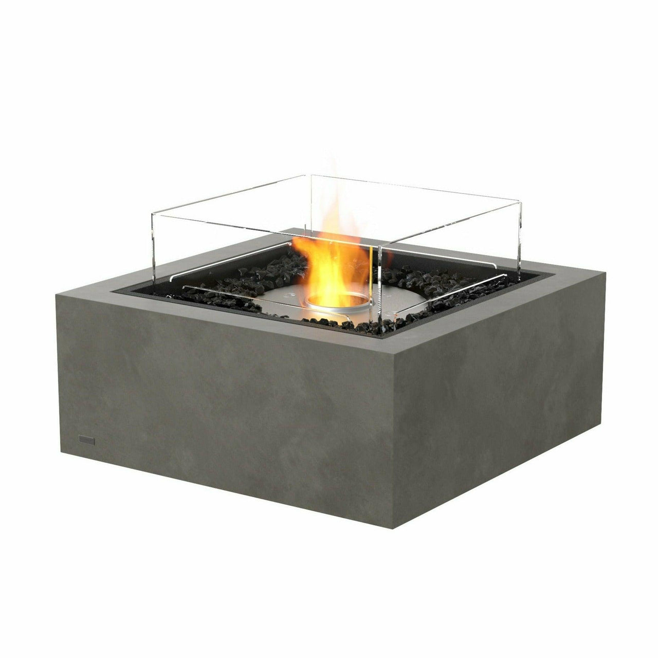 EcoSmart Fire - Base 30" Square Concrete Fire Pit Table - Fire Pit Stock