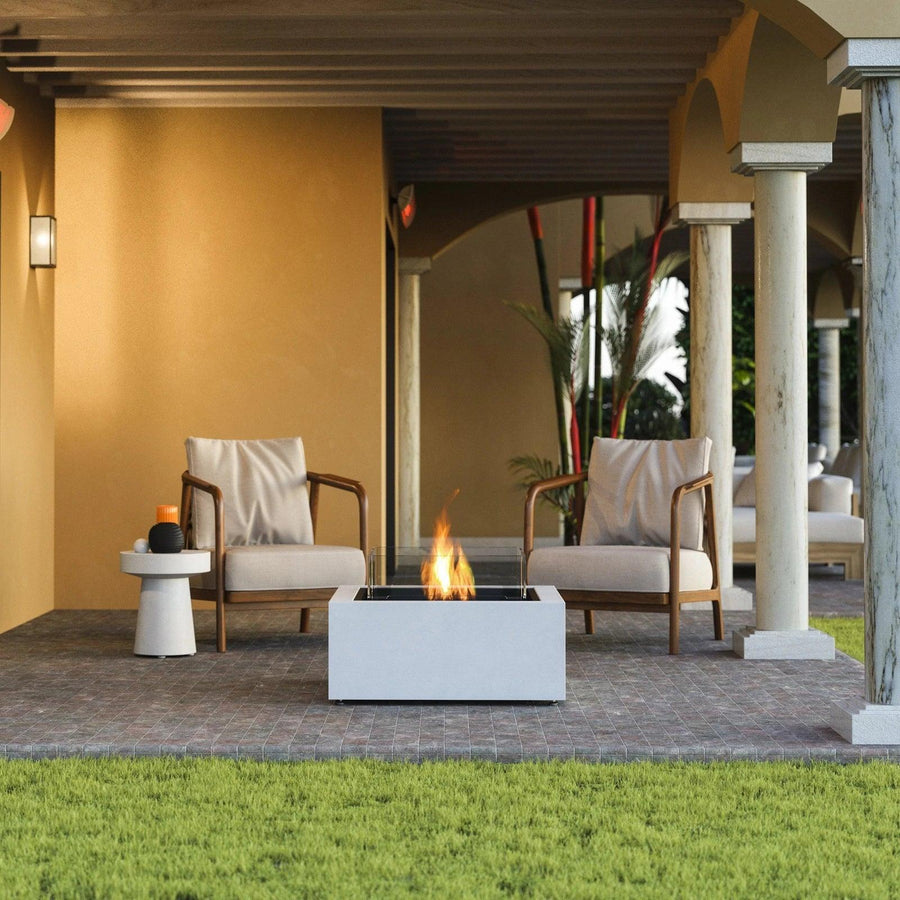 EcoSmart Fire - Base 30" Square Concrete Fire Pit Table - Fire Pit Stock