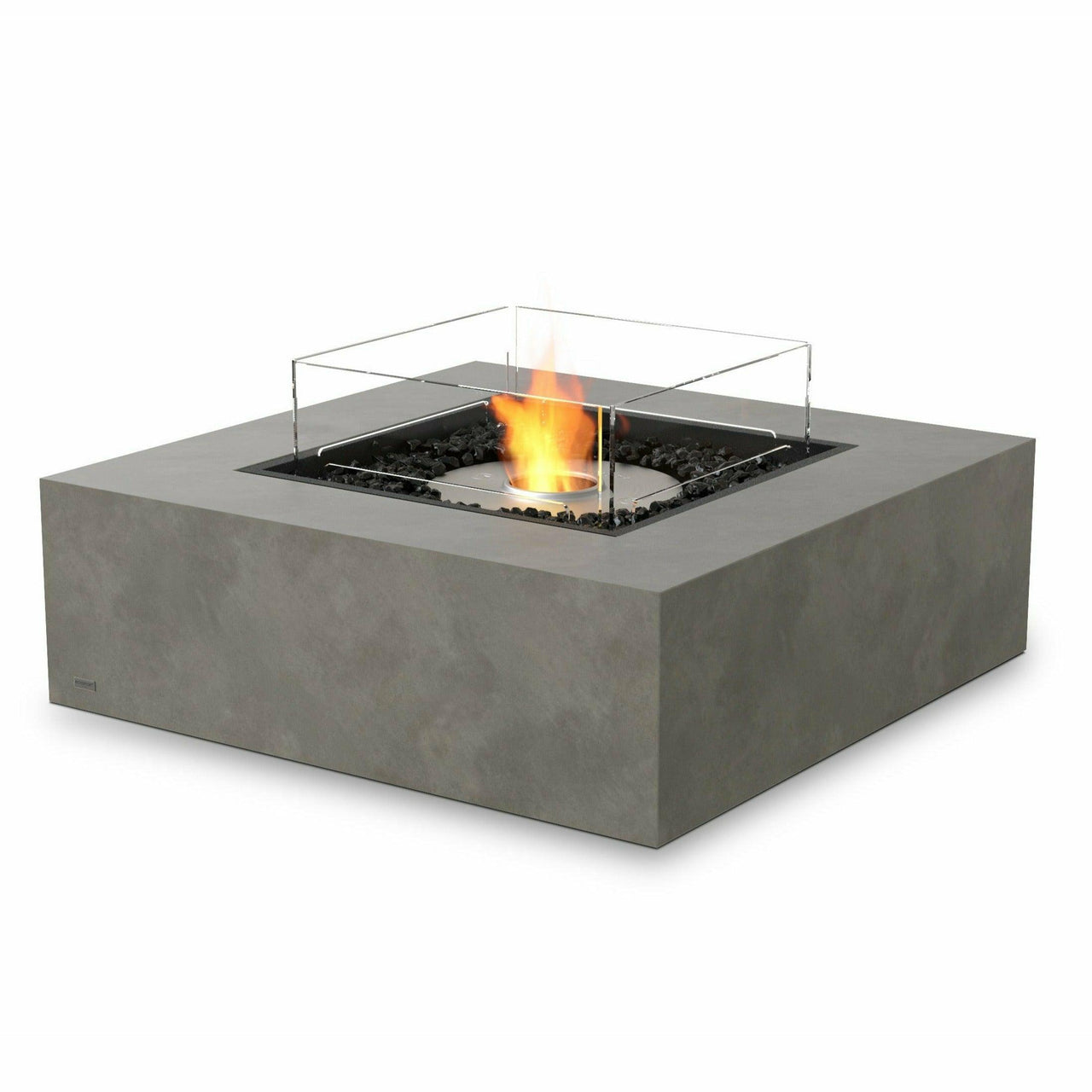 EcoSmart Fire - Base 40" Square Concrete Fire Pit Table - Fire Pit Stock