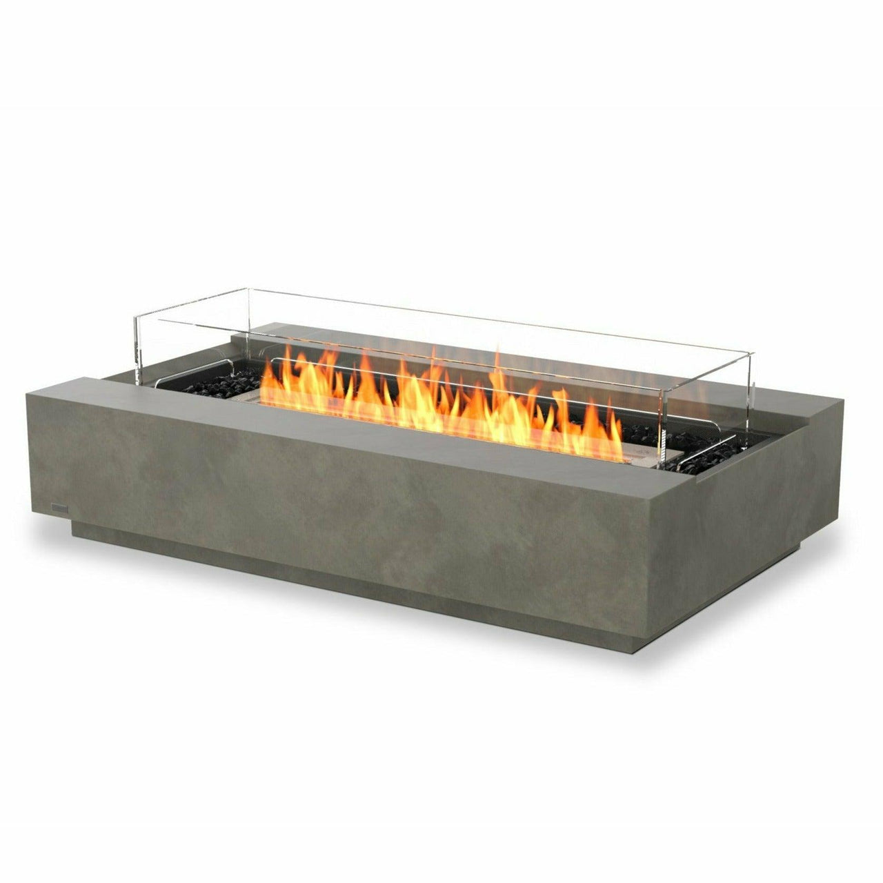 EcoSmart Fire - Cosmo 50" Rectangular Concrete Fire Pit Table - Fire Pit Stock