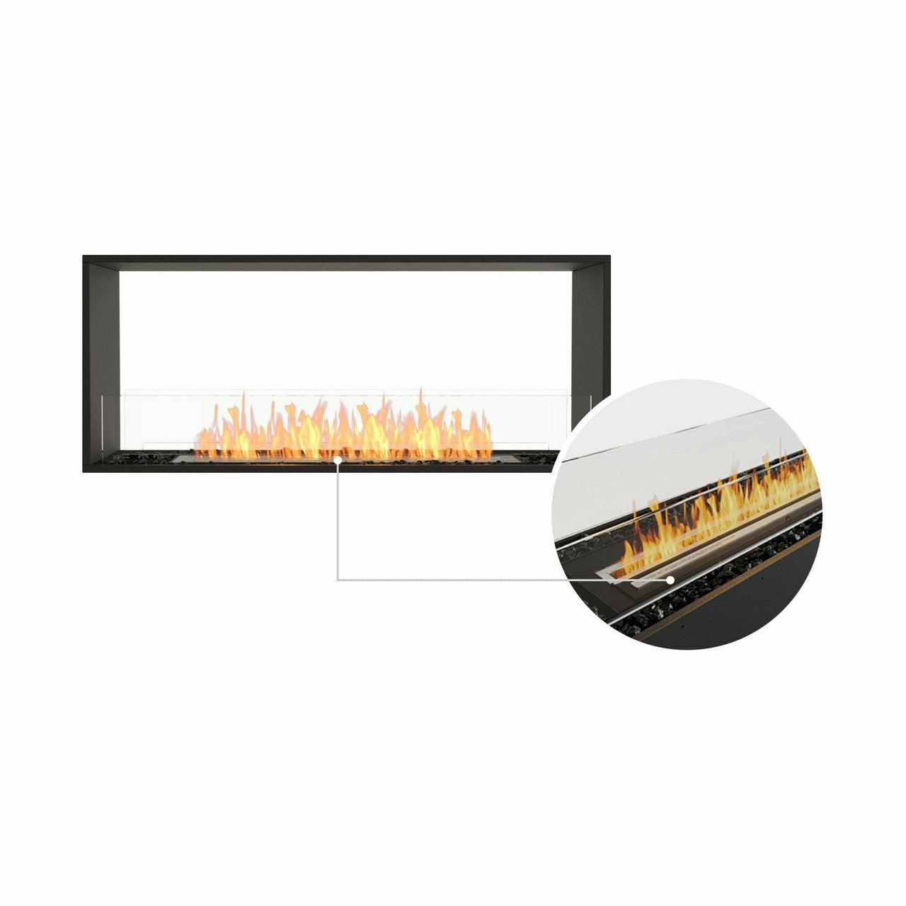 EcoSmart Fire - Flex 50DB Double Sided Fireplace Insert - Fire Pit Stock