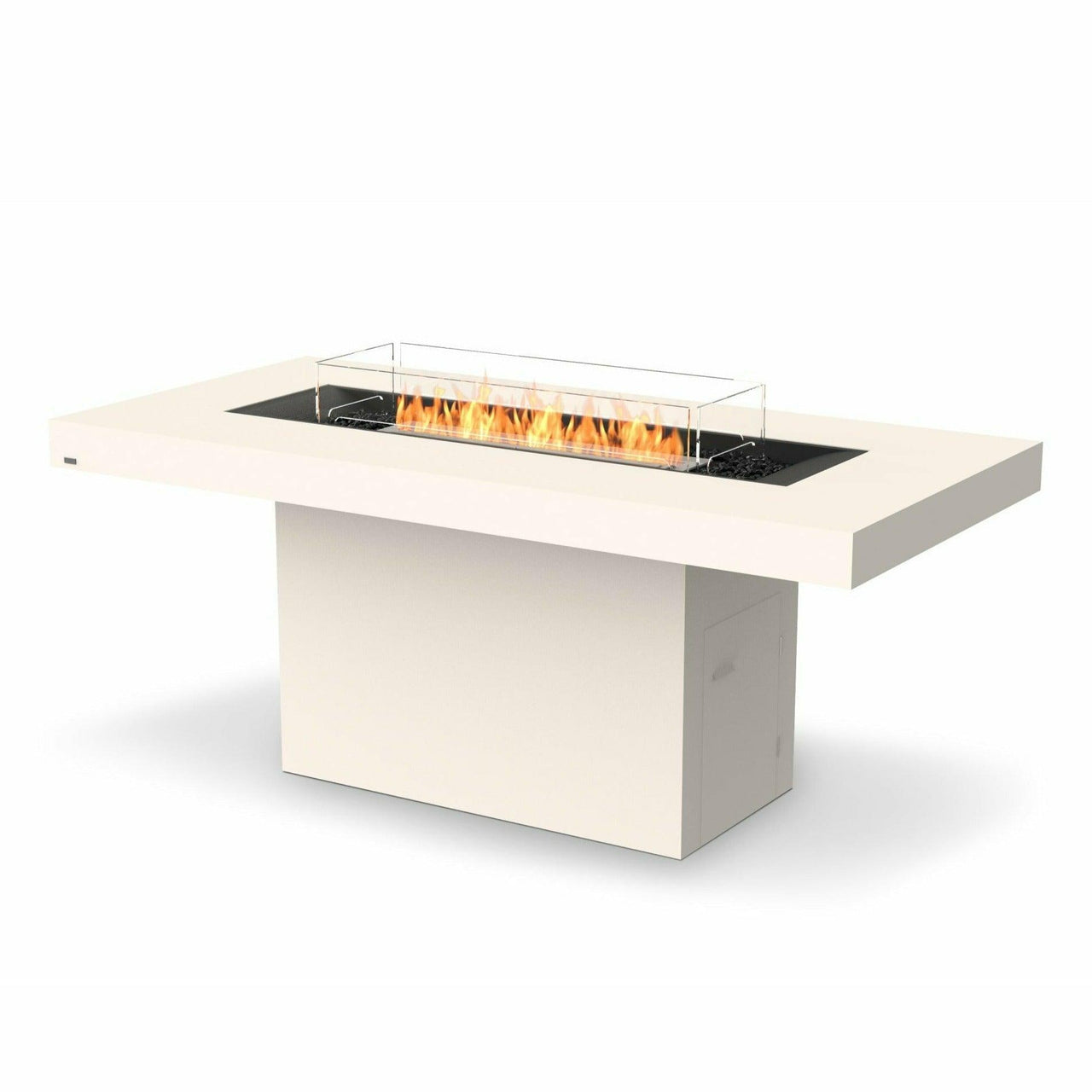 EcoSmart Fire - Gin 90" (Bar) Rectangular Concrete Fire Pit Table - Fire Pit Stock