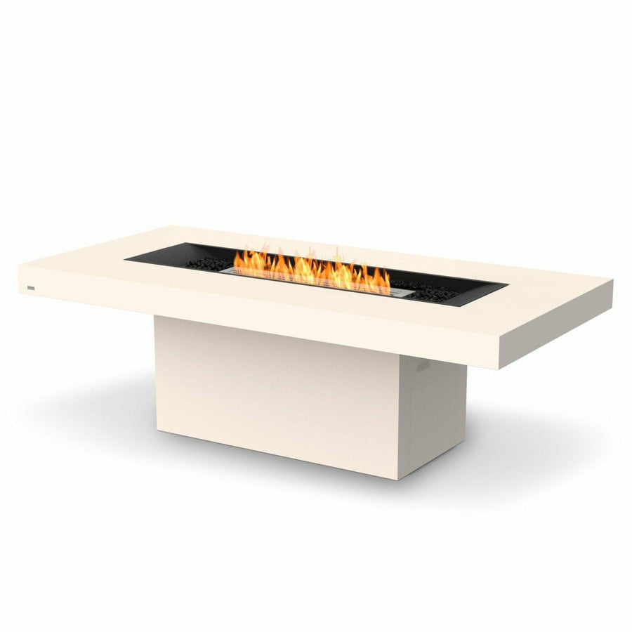 EcoSmart Fire - Gin 90" (Dining) Rectangular Concrete Fire Pit Table - Fire Pit Stock