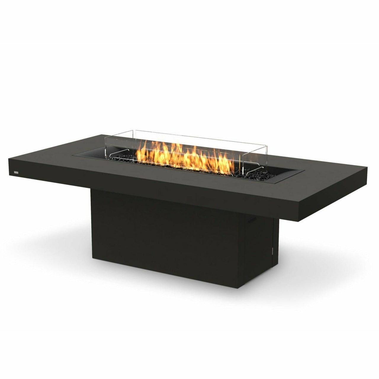 EcoSmart Fire - Gin 90" (Dining) Rectangular Concrete Fire Pit Table - Fire Pit Stock