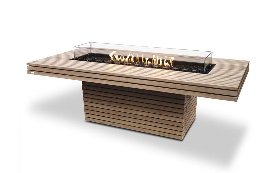 EcoSmart Fire - Gin 90" (Dining) Rectangular Concrete Fire Pit Table - Fire Pit Stock