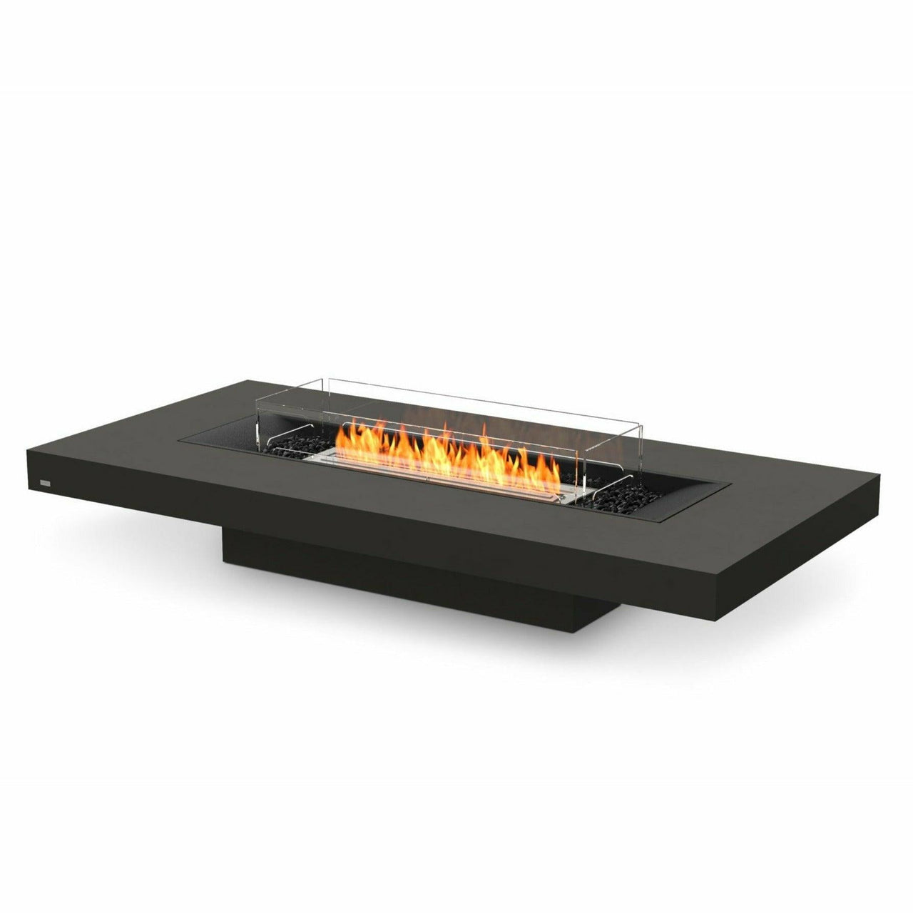 EcoSmart Fire - Gin 90"(Low) Rectangular Concrete Fire Pit Table - Fire Pit Stock