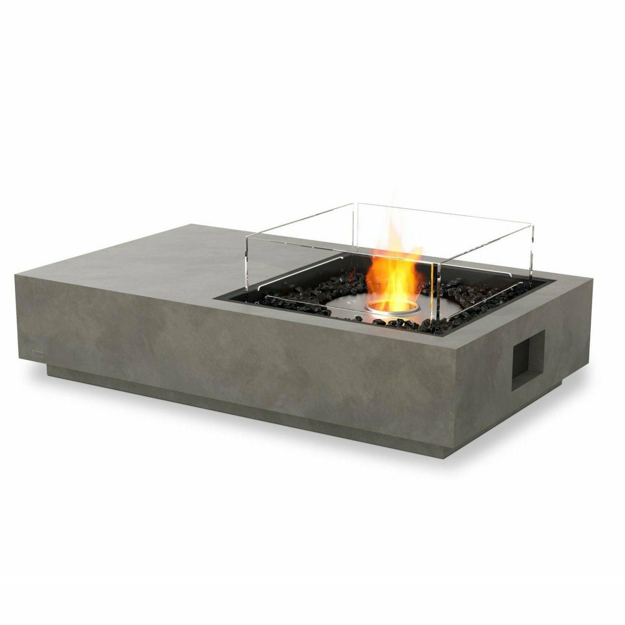 EcoSmart Fire - Manhattan 50" Rectangular Concrete Fire Pit Table - Fire Pit Stock
