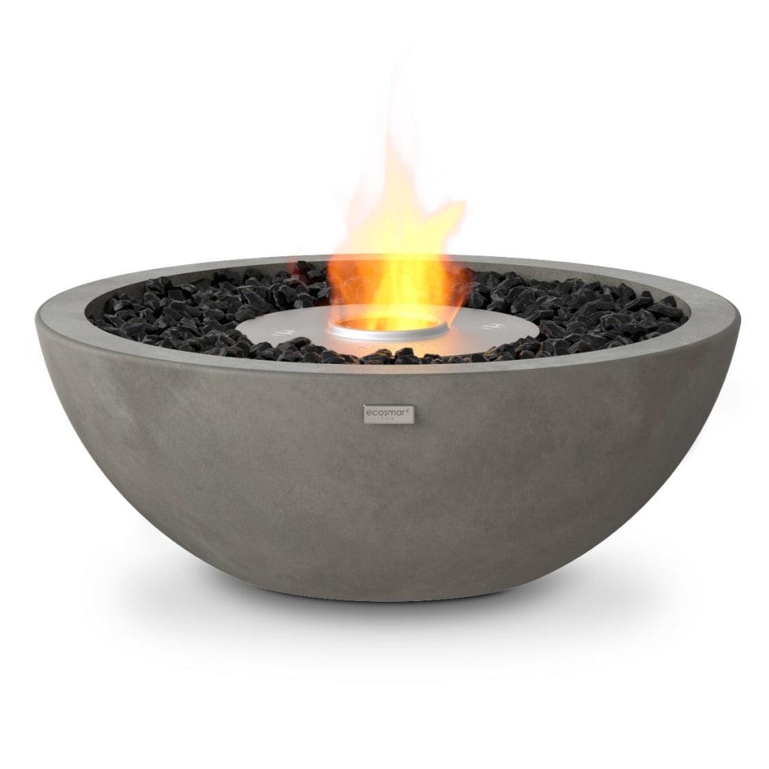 EcoSmart Fire - Mix 600 Bioethanol Freestanding Round Concrete Fire Pit Bowl - Fire Pit Stock