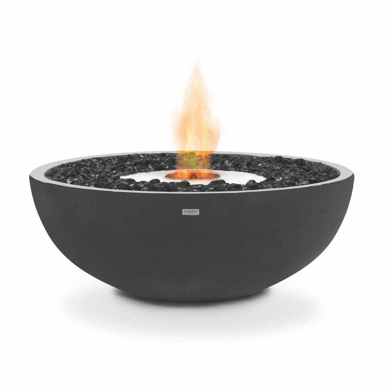 EcoSmart Fire - Mix 850 Bioethanol Freestanding Round Concrete Fire Pit Bowl - Fire Pit Stock