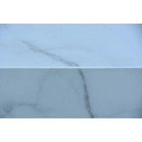 Thumbnail for Elementi - Carrara Marble Porcelain Rectangular Fire Pit Table - OFP121BW - Fire Pit Stock