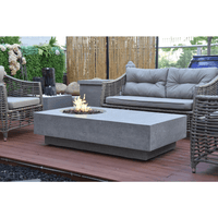 Thumbnail for Elementi - Metropolis Rectangle Concrete Fire Pit Table OFG104 - Fire Pit Stock