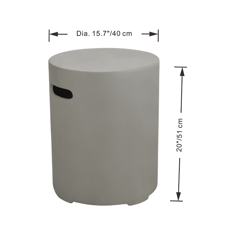 Elementi Plus - Round Concrete Tank Cover - ONB01-102 - Fire Pit Stock