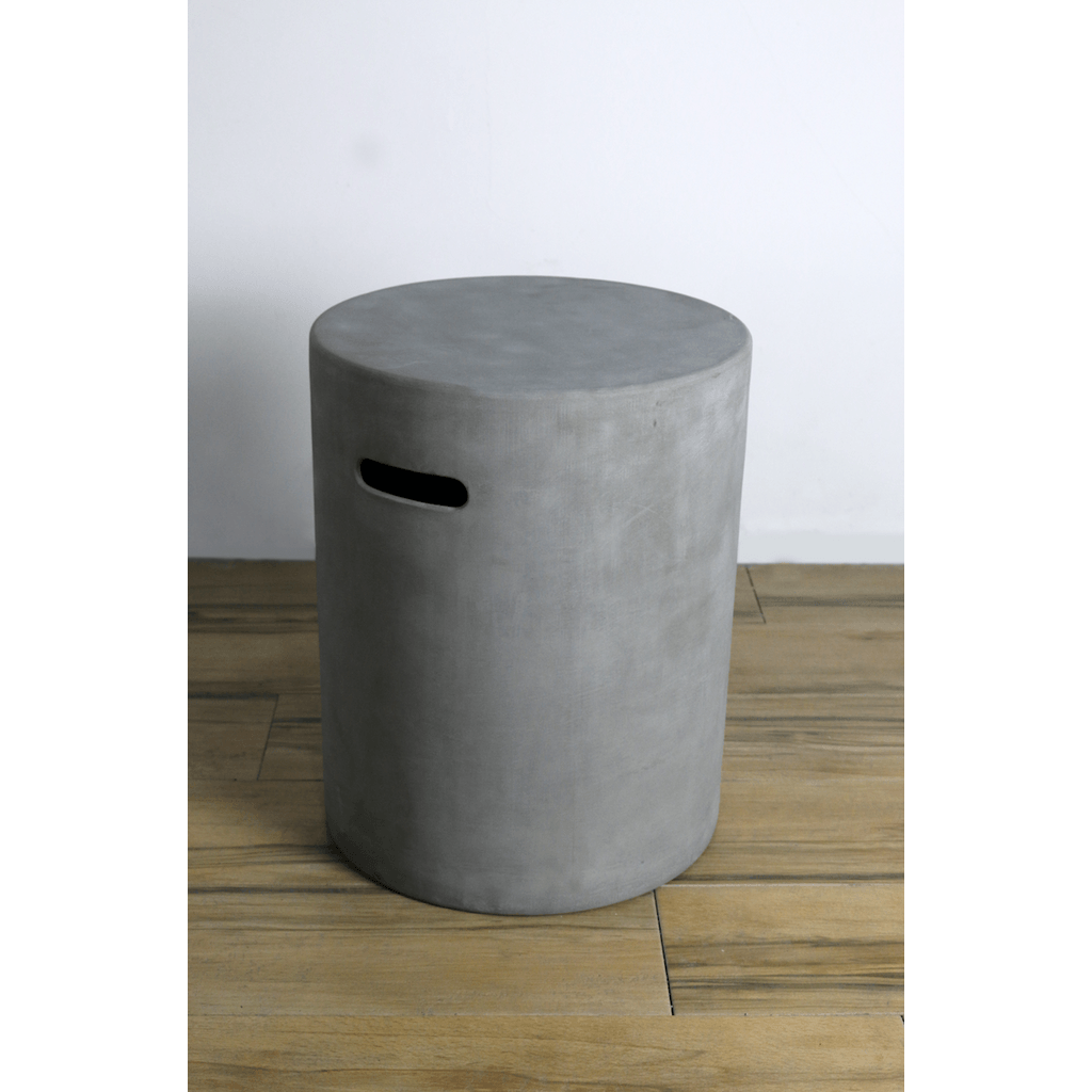 Elementi - Round Concrete Propane Tank Cover ONB01-102 - Fire Pit Stock