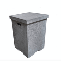 Thumbnail for Elementi - Square Concrete Propane Tank Cover ONB01-105 - Fire Pit Stock